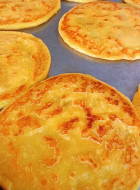 年糕饼黄米粘糕饼子现烙东北老式油饼红芸豆馅糯米火勺豆沙饼