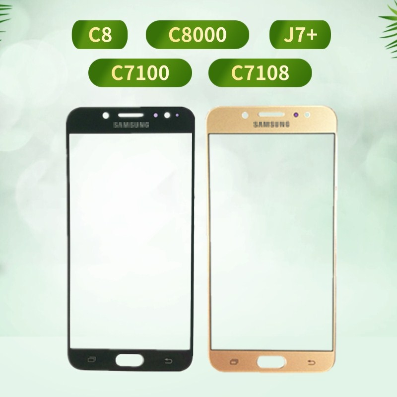 适用三星C8盖板SM-C7100 7108 C7(2017) J7+(Plus)面板外屏幕玻璃