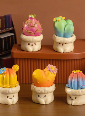 创意仿真多肉仙人掌桌面小摆件