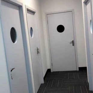 饭店包厢棋牌室门培训班出租屋带观察窗免漆门生态美容院直播间