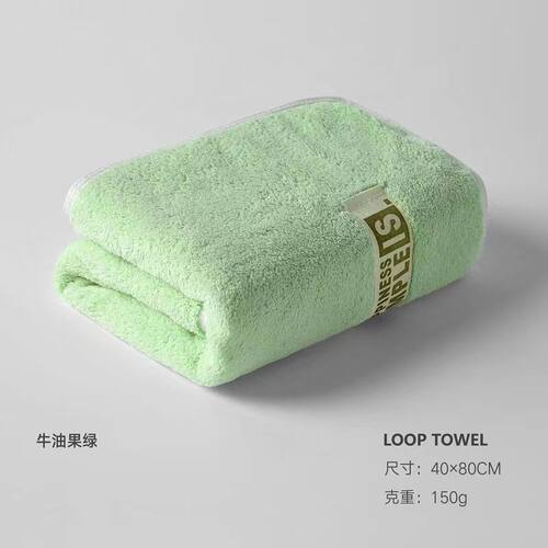织汀活性元珊瑚绒吸水毛巾加厚加大40X80cm柔软不掉毛高档面巾