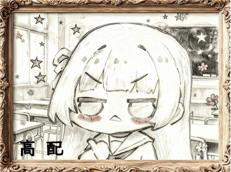 【阿乐】黑长直美少女时咲  迷因工作室 千咲