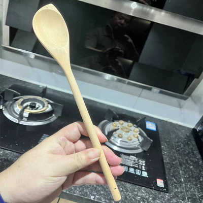 加长原木大酱料酵素勺木勺沙拉勺