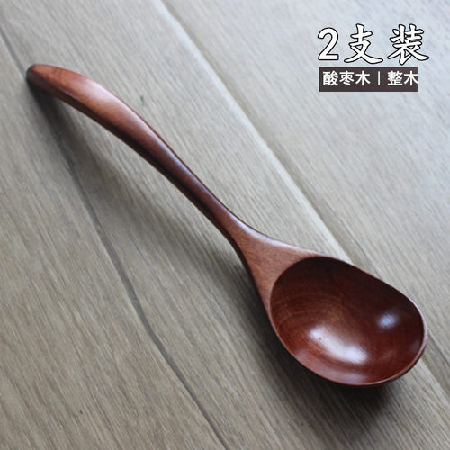 家用吃饭勺日式长柄木勺甜品勺