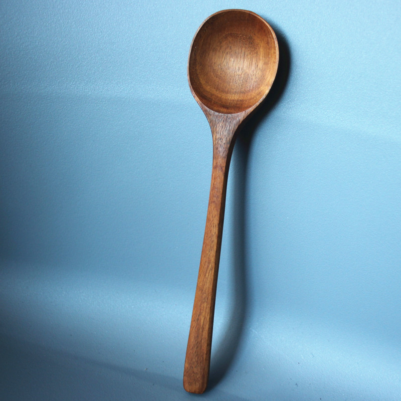 柚木小汤勺日式拉面勺甜品勺