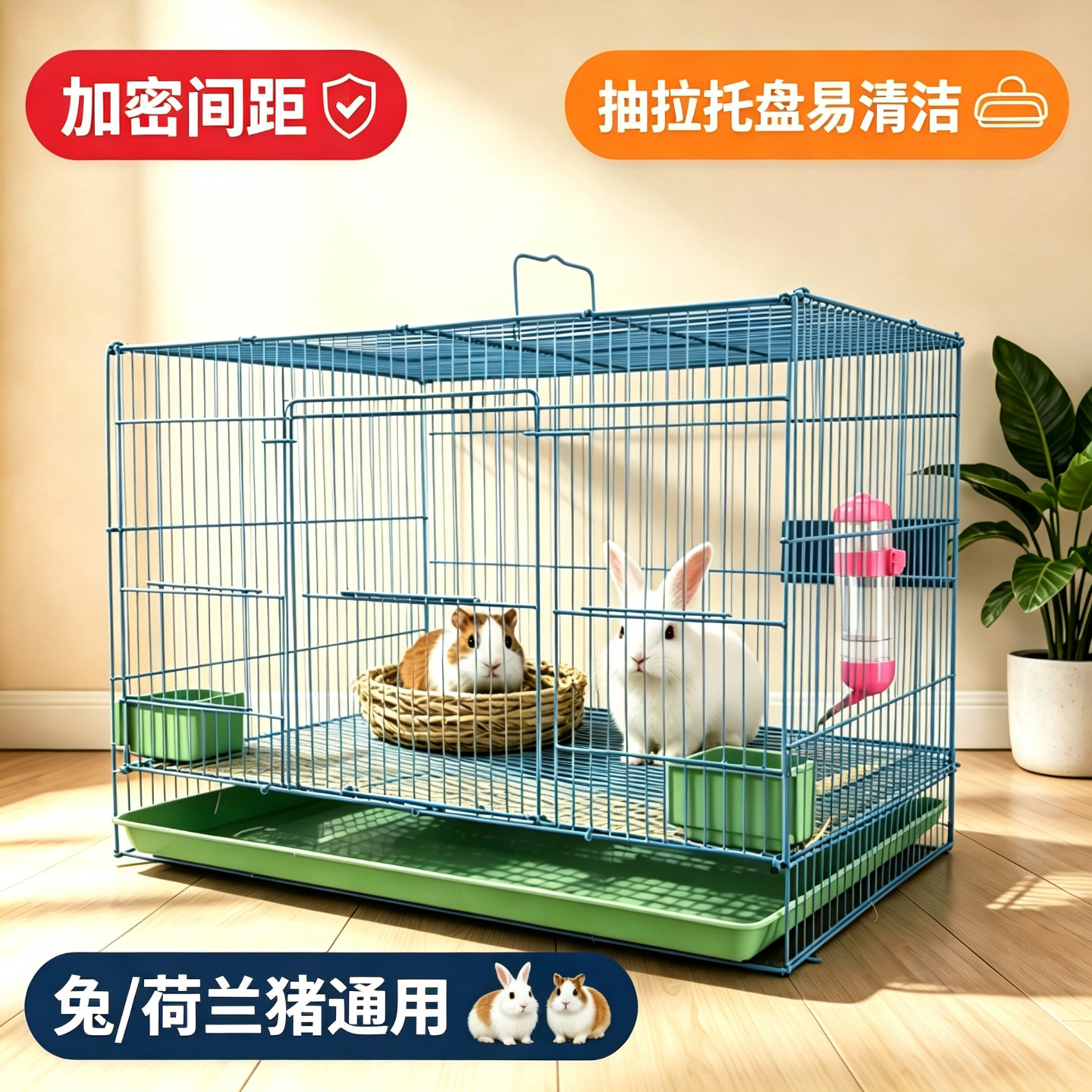 兔笼豚鼠笼宠物笼子荷兰猪笼大号兔子笼特大号兔笼垂耳兔用品包邮