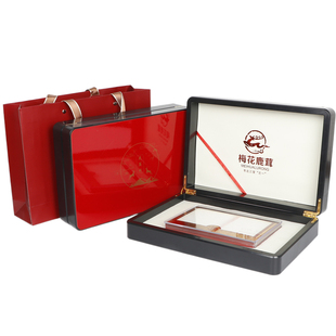 新款黑红鹿茸片包装盒20克50克梅花鹿茸薄片礼品盒空盒子袋子批发