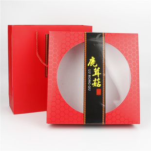 500克鹿茸菇包装盒空盒子500g干货鹿茸菌礼品盒礼品袋批发包邮