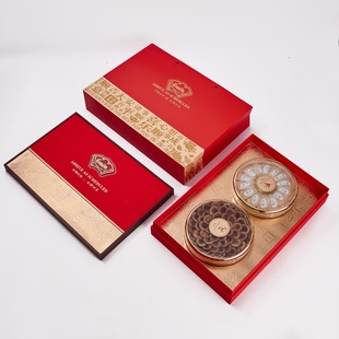 吉祥如意包装盒滋补品参茸双拼三拼五拼送礼盒双圆伴手礼盒子批发
