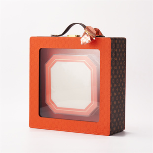 高档燕窝包装盒高丽参鹿茸片礼品盒西洋参石斛礼盒手提丝巾皮盒空