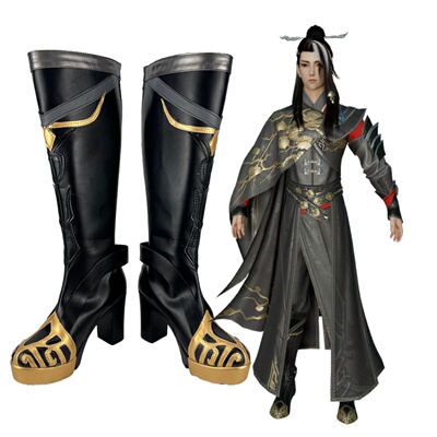 剑网3月泉淮cos鞋 游戏动漫 Cosplay靴子 支持来图定制