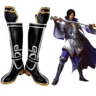 真三国无双曹丕cos鞋 游戏动漫 Cosplay靴子 支持来图定制