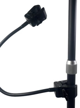 扫描枪手电筒万向旋转支架多功能固定摄像头扫码器金属软管支架