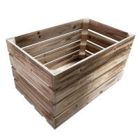 Thickened load-bearing wooden box, solid wood storage box, retro wooden box, storage wooden strip box, supermarket fruit display wooden frame thumbnail 5