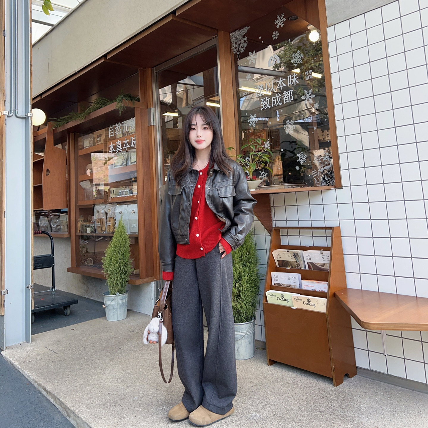 小小家小个子 全松紧加绒加厚窄版弯刀休闲裤直筒阔腿显高瘦长裤,女装/女士精品,休闲裤,淘宝优惠券,粉丝福利购,淘宝优惠卷