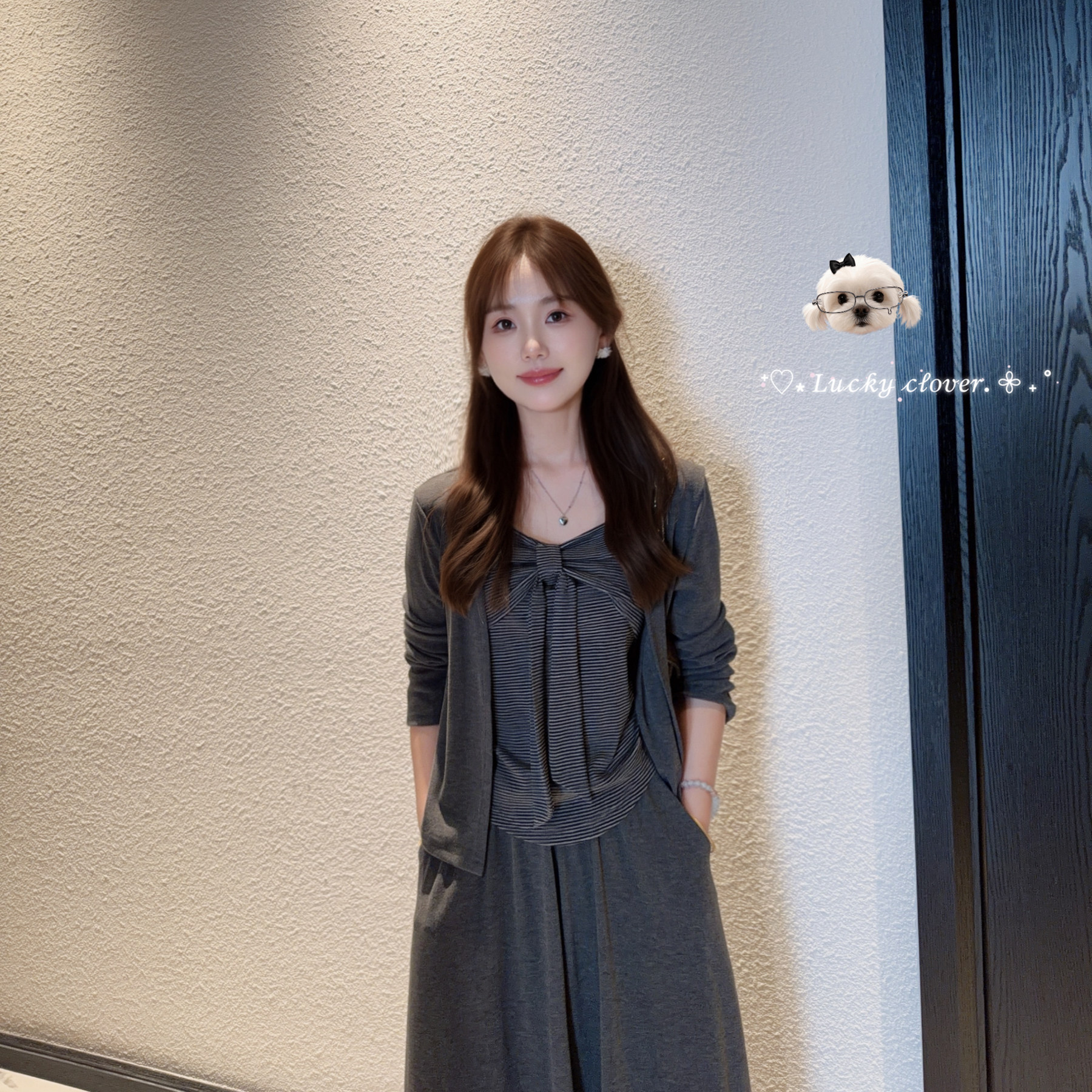小码开衫+吊带+半身裙三件套图片