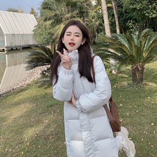 小小家 小个子新国标中长款连帽直筒羽绒服 正肩显瘦保暖三防外套