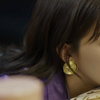 突如其来的假期阚清子刘恋同款耳环复古金属耳坠2021新款个性女