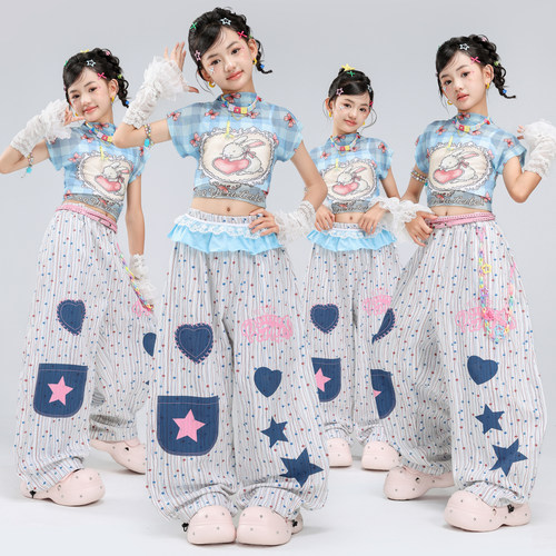 少儿甜美jazz爵士舞街舞演出服装