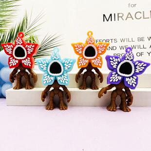 跨境新品怪奇物语5食人花公仔玩具卡通动漫人形手办模型软胶摆件