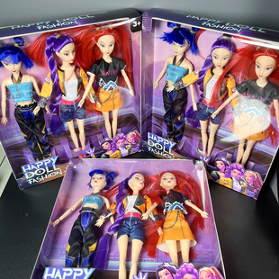 礼盒装恶魔猎人猎魔女团主角搪胶公仔洋娃娃露米佐伊米拉玩偶礼物