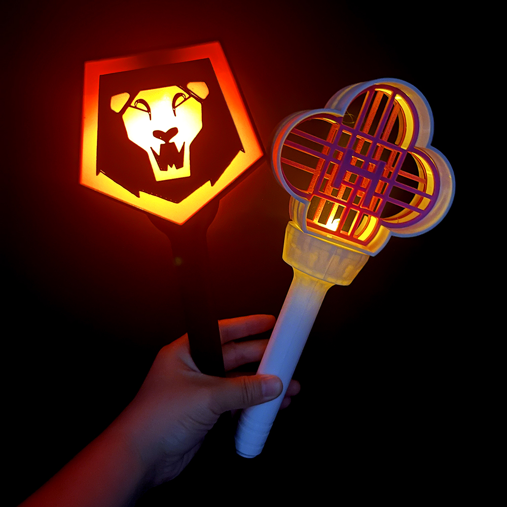 爆款KPOP猎魔女团周边应援棒紫发鲁米长剑夜光大刀1比1cos道具