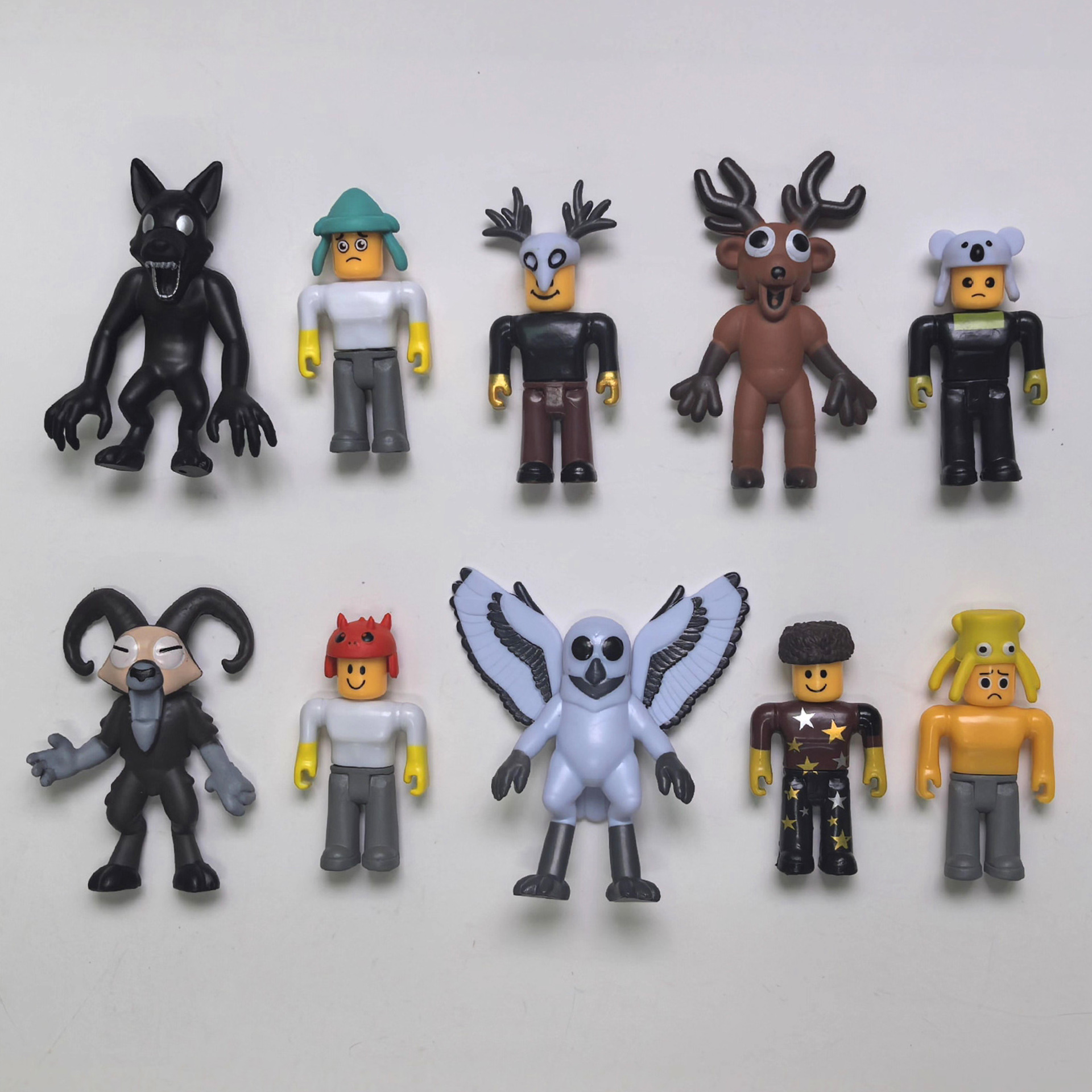 跨境新款游戏周边99Nights森林的99夜手办白猫头鹰麋鹿山羊公仔