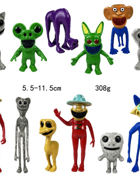 大boss蓝色变异狐狸猴子公仔摆件畸形动物园管理员考拉骆驼的模型