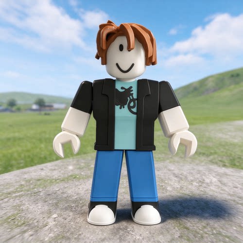 罗布乐思培根头大号公仔仿真模型手可动ROBLOX约翰多伊摆件玩具