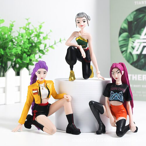 KPop Demon Hunters猎魔女团手办模型蹲姿lumi露米公仔玩偶礼物