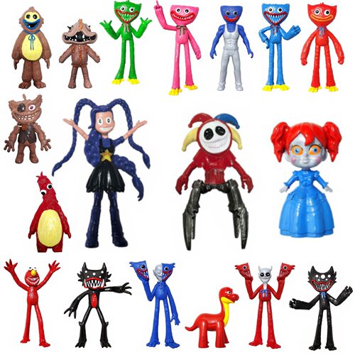 跨境新款波比5原型1006公仔小丑boss玩偶手办poppy5圆脸模型摆件