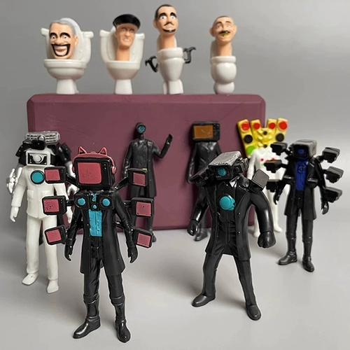 Туалетные люди и титан монитор игрушек куклы Swibidi Toilal Prof Dofpics and Colls