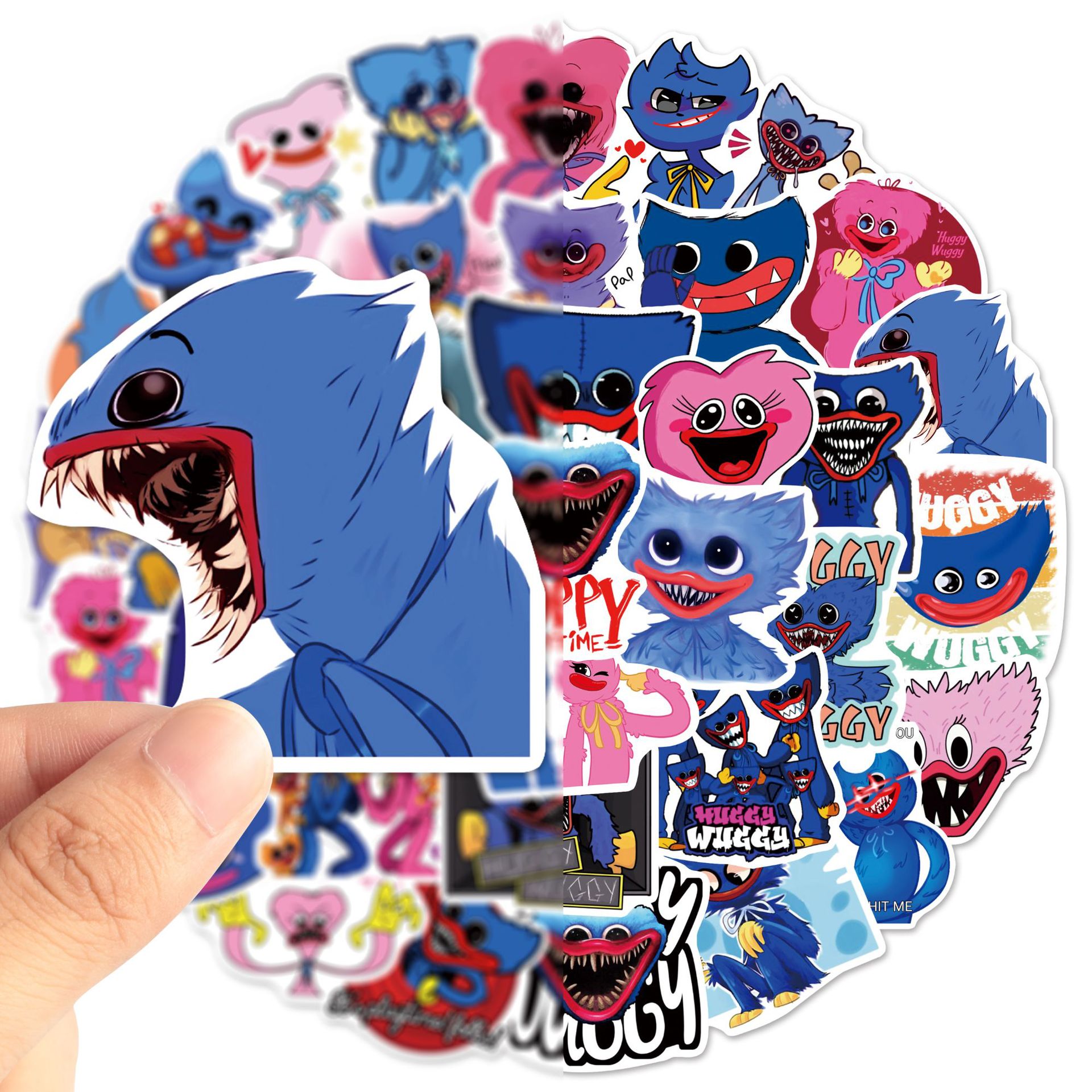 52张波比的游戏时间贴纸涂鸦