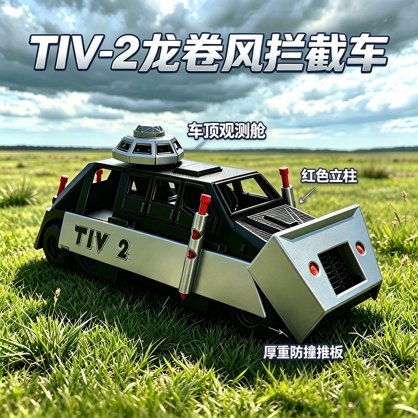 现货升级版TIV2小丑3号拦截车龙卷风拳击手提图斯多萝西玩具车男