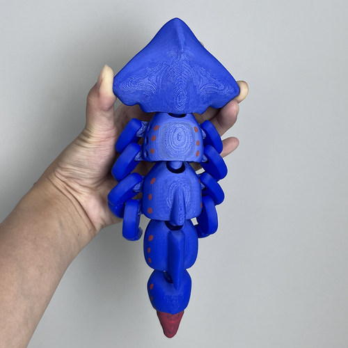 Q版微胖卡通幼年暗影利维坦vs远古龙模型玩具3d关节可动海怪摆件