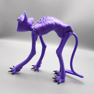 恐怖微笑动物长腿趴姿瞌睡猫大号公仔模型poppy3游戏周边手办摆件