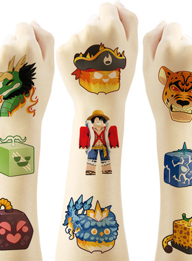 水果果实盒子装饰纹身贴blox fruits周边防水贴纸游戏道具装饰贴