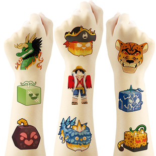 水果果实盒子装饰纹身贴blox fruits周边防水贴纸游戏道具装饰贴