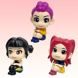 KPop大头坐姿猎魔女团明星鲁米佐伊米拉手办模型潮玩公仔盲盒礼物