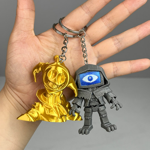 波比5游戏boss原型融合体钥匙扣独眼哈雷紫发莉莉3d挂件儿童礼物