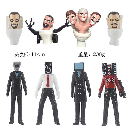 三头boss马桶人公仔大战监控人