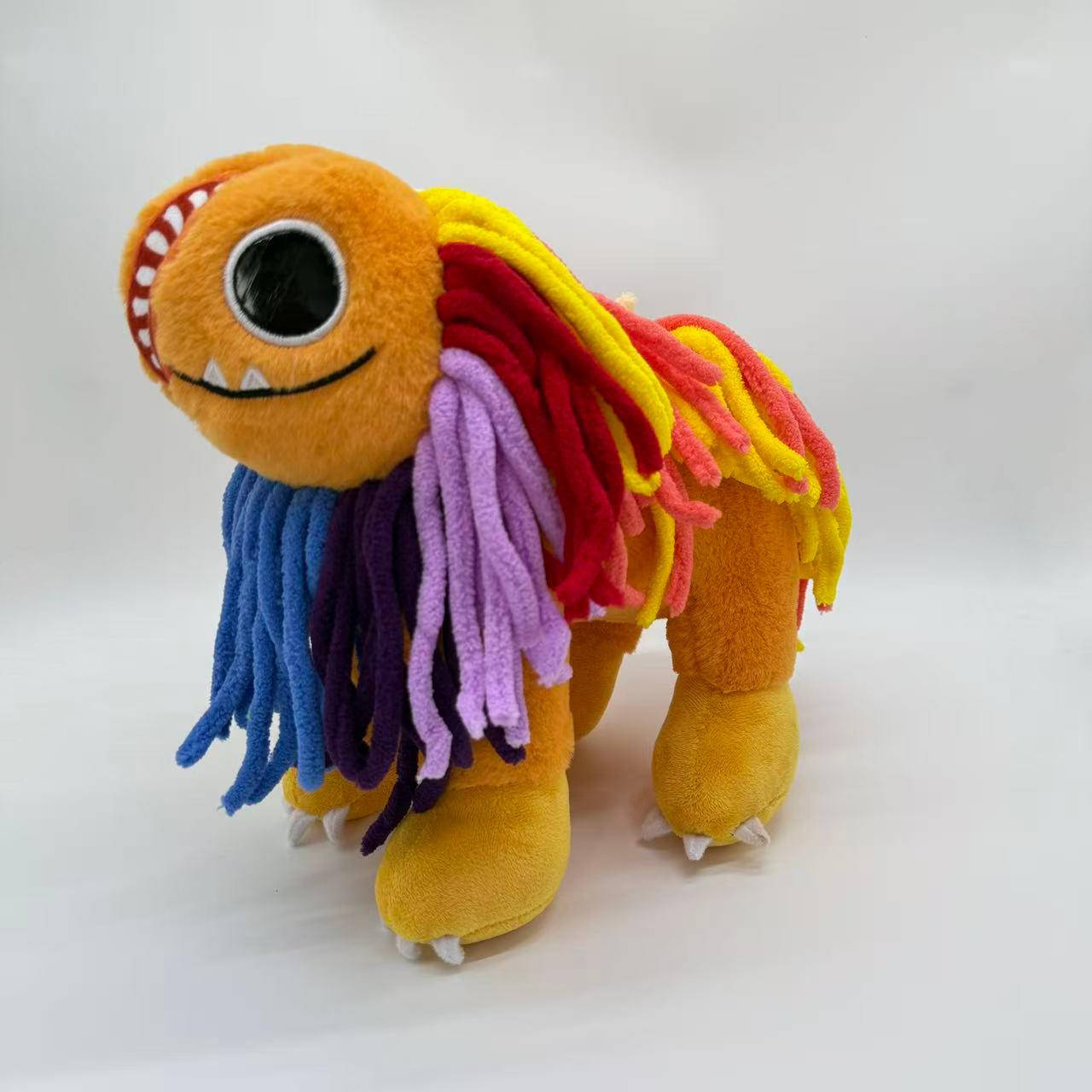 跨境新品yarnaby plush波比的游戏时间彩色狮子毛绒玩具公仔玩偶图片