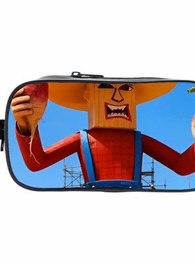 新品约翰的农场johan's farm手提笔袋大容量双层铅笔袋学生文具包