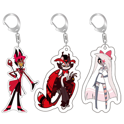 新款Hazbin Hotel地狱客栈书包挂件赫斯克安吉尔阿拉斯托钥匙扣