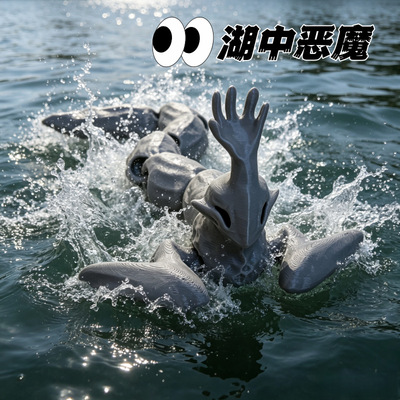 深海迷航湖中恶魔伸手怪3d打印玩具模型镰刀血手怪海怪巨兽摆件