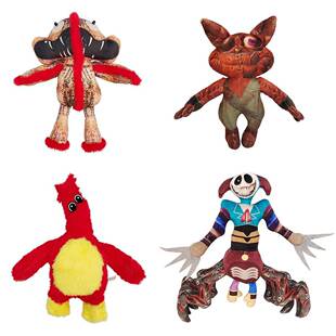 跨境新品 poppy5恐怖游戏原型体1006小丑毛绒玩具紫辫莉莉玩偶公仔