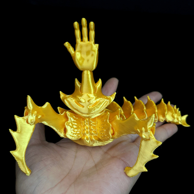 金色湖面镰刀伸手怪模型手办深海迷航巨型触手利维坦吞海者3d玩具