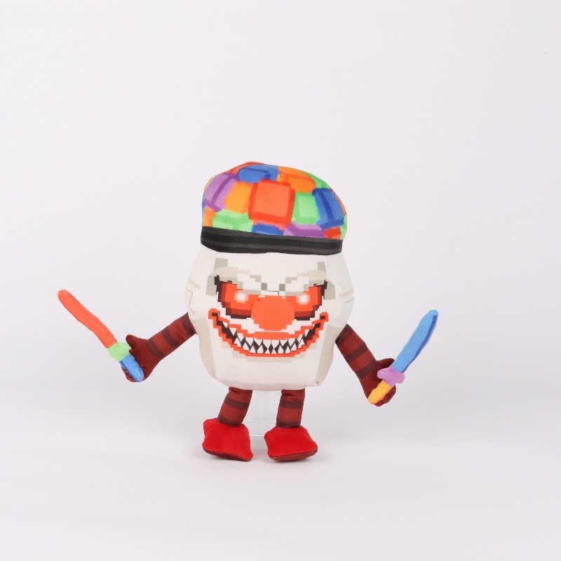 双刀变异彩虹人steal a brainrot偷个脑腐梗游戏周边毛绒玩具礼物