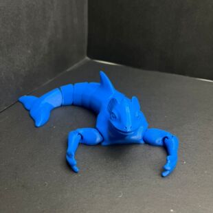 3D打印蓝色海洋南极生物宁根手办模型关节可动深海迷航利维坦玩具