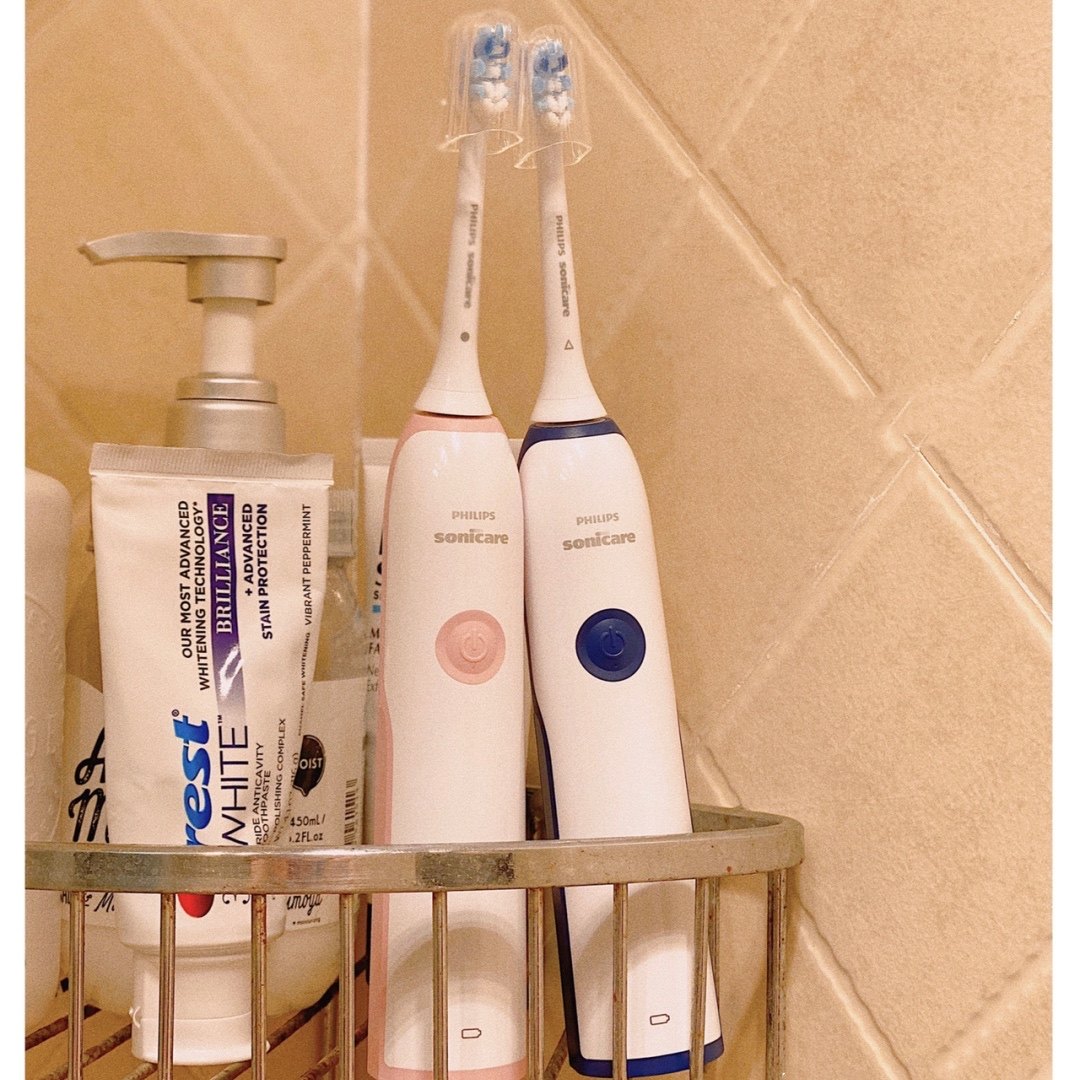 蓝象正品 飞利浦电动牙刷hx3226深蓝色/蜜桃粉 声波家用 国行带票